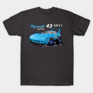 Plymouth SuperBird 43 Petty With Logos T-Shirt